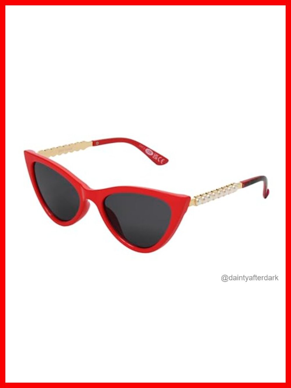 Cat Eye Sunglasses Oversized Half Frame Scratch Resistant UV Protection